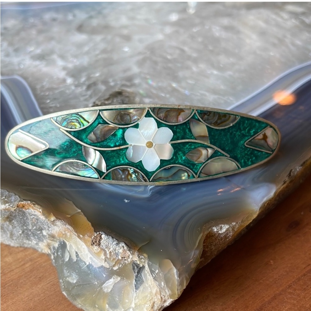 Vintage Inlay Hair Pendant